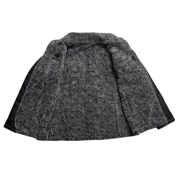 The North Face Black Puffer Jacket, Lined with Super Soft Faux Fur - Picture 3 of 4